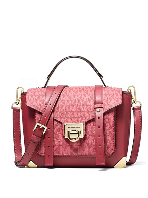 michael kors manhatten medium|michael kors medium satchels.